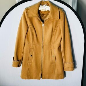 Michael Kors Tan Car Coat- Size 8